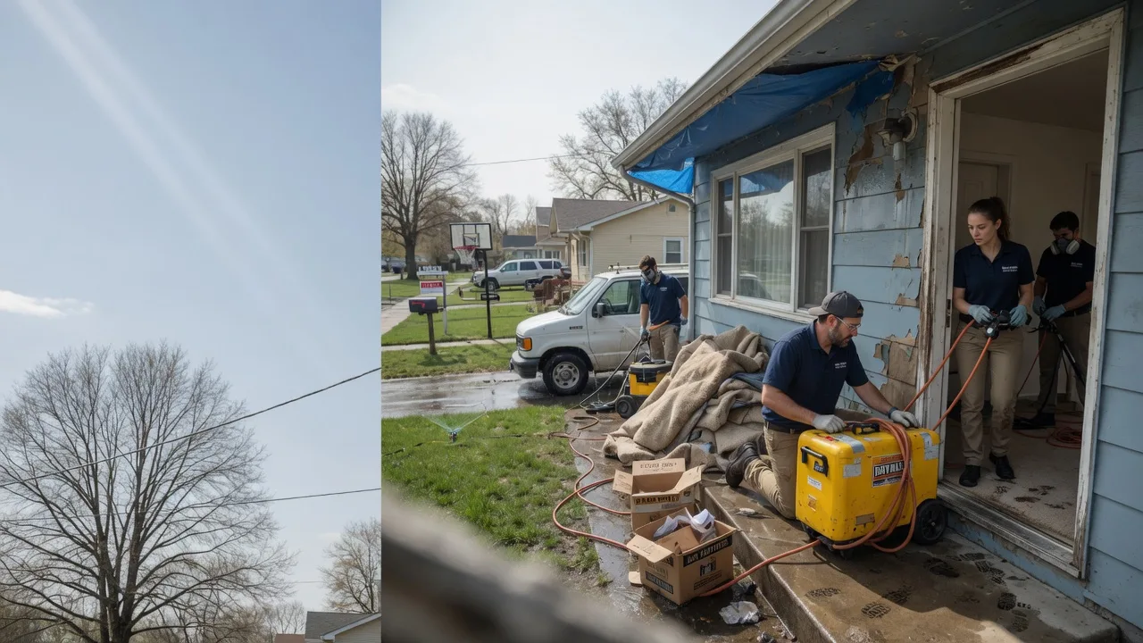Basement Flood Cleanup in Mclean, IL near me
